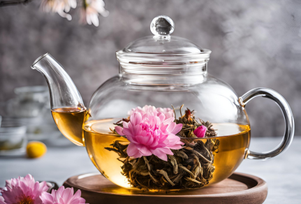 Bouquet In a Teapot Blooming Tea