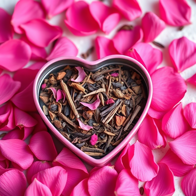 Love Rose Tea - Heart Tin Gift