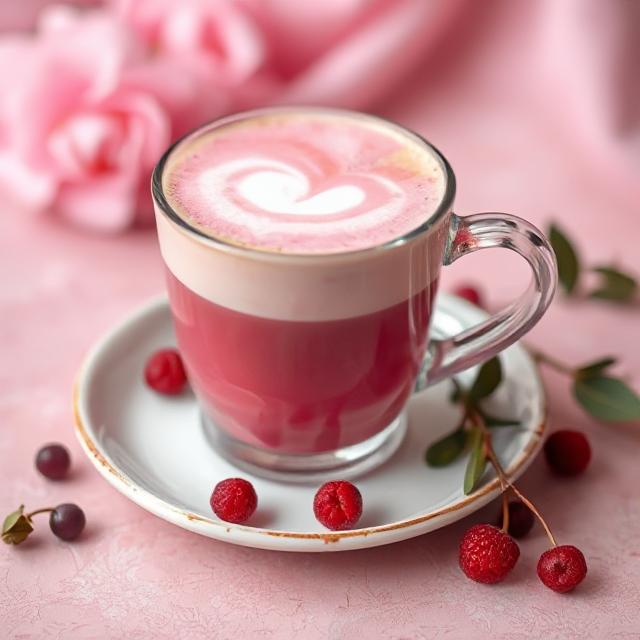 Organic Ruby Pink Latte Powder - Pink Matcha