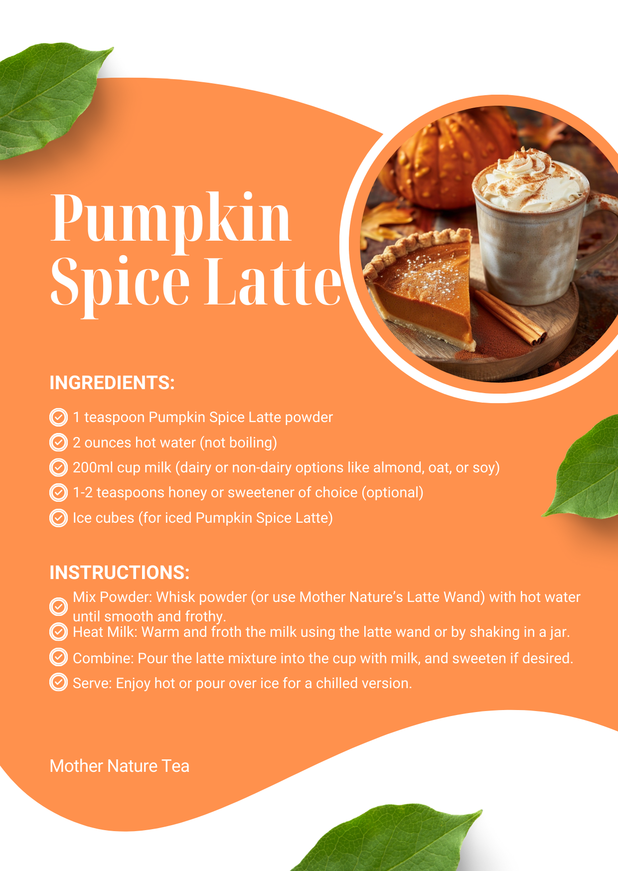 Pumpkin Spice Powder for Latte